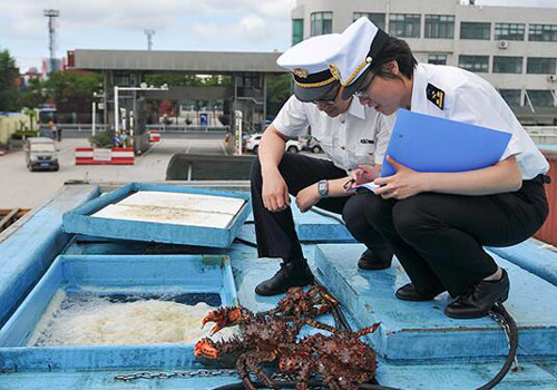 Import seafood declaration customs inspection